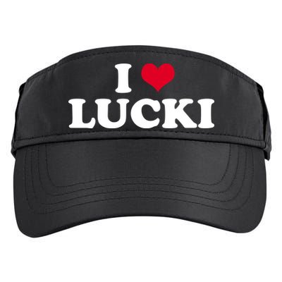 I Love Lucki Adult Drive Performance Visor