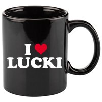 I Love Lucki 11oz C Handle Ceramic Mug