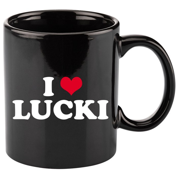 I Love Lucki 11oz C Handle Ceramic Mug