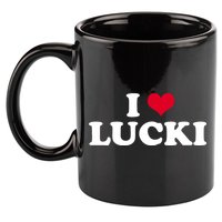 I Love Lucki 11oz C Handle Ceramic Mug