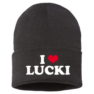 I Love Lucki Sustainable Knit Beanie
