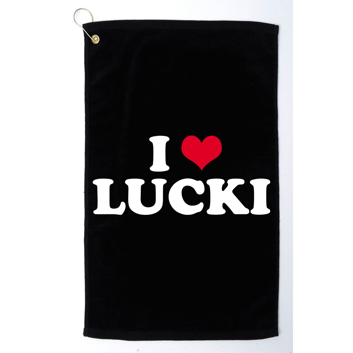 I Love Lucki Golf Towel