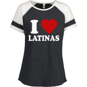 I Love Latinas I Love Latinas Funny Love Latinas Enza Ladies Jersey Colorblock Tee