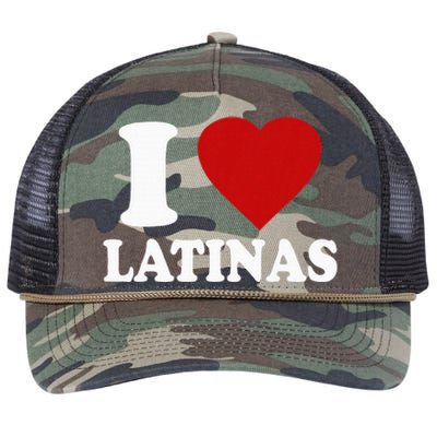 I Love Latinas I Love Latinas Funny Love Latinas Retro Rope Trucker Hat Cap