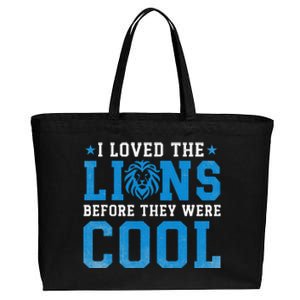 I Loved Lions Before They Were Cool Cotton Canvas Jumbo Tote