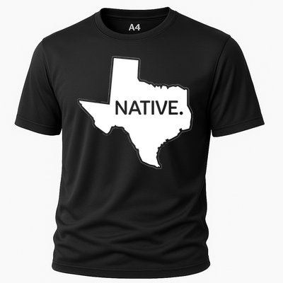 I Love Lone Star State Texas Native Cooling Performance Crew T-Shirt