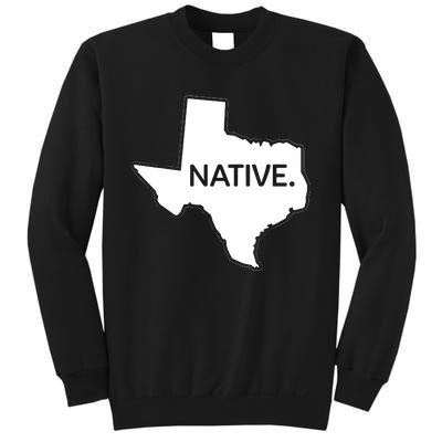 I Love Lone Star State Texas Native Sweatshirt