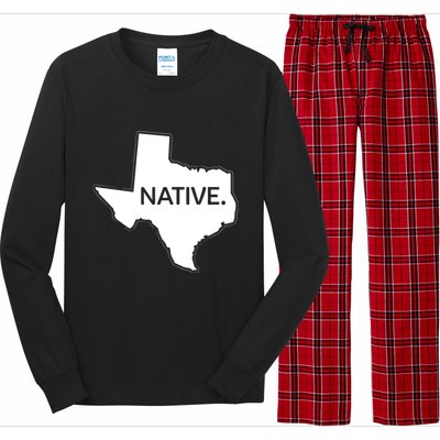 I Love Lone Star State Texas Native Long Sleeve Pajama Set