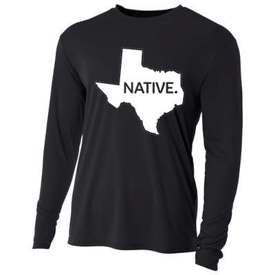 I Love Lone Star State Texas Native Cooling Performance Long Sleeve Crew