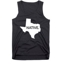 I Love Lone Star State Texas Native Tank Top