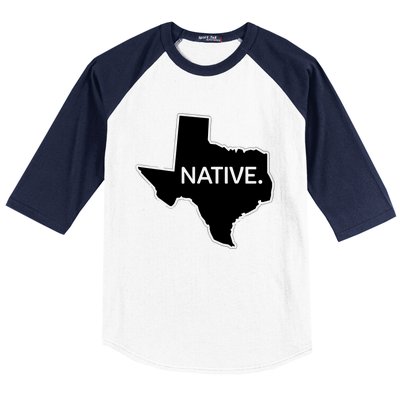 I Love Lone Star State Texas Native Baseball Sleeve Shirt