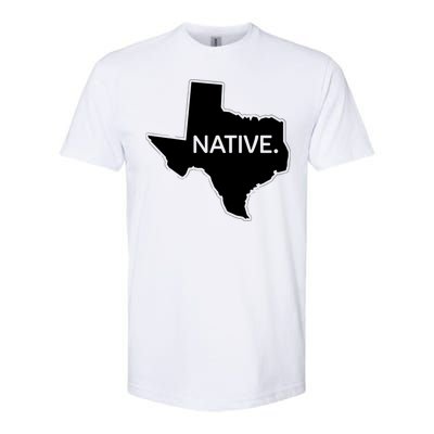 I Love Lone Star State Texas Native Softstyle CVC T-Shirt