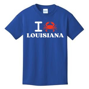 I Love Louisiana Crab Shellfish National Seafood Month Cool Gift Kids T-Shirt