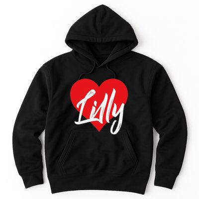 I Love Lilly First Name I Heart Named Hoodie