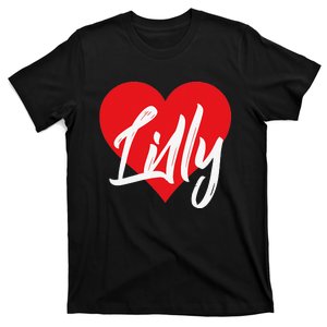 I Love Lilly First Name I Heart Named T-Shirt