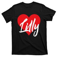 I Love Lilly First Name I Heart Named T-Shirt