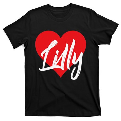 I Love Lilly First Name I Heart Named T-Shirt