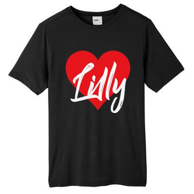 I Love Lilly First Name I Heart Named Tall Fusion ChromaSoft Performance T-Shirt