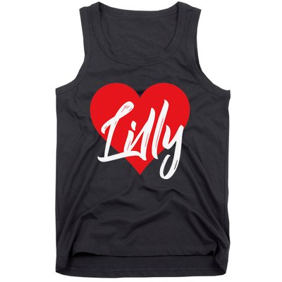 I Love Lilly First Name I Heart Named Tank Top