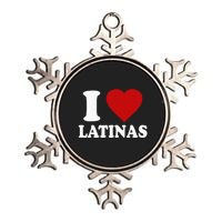 I Love Latinas Funny Love Latinas Metallic Star Ornament