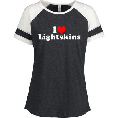 I Love Lightskins Enza Ladies Jersey Colorblock Tee