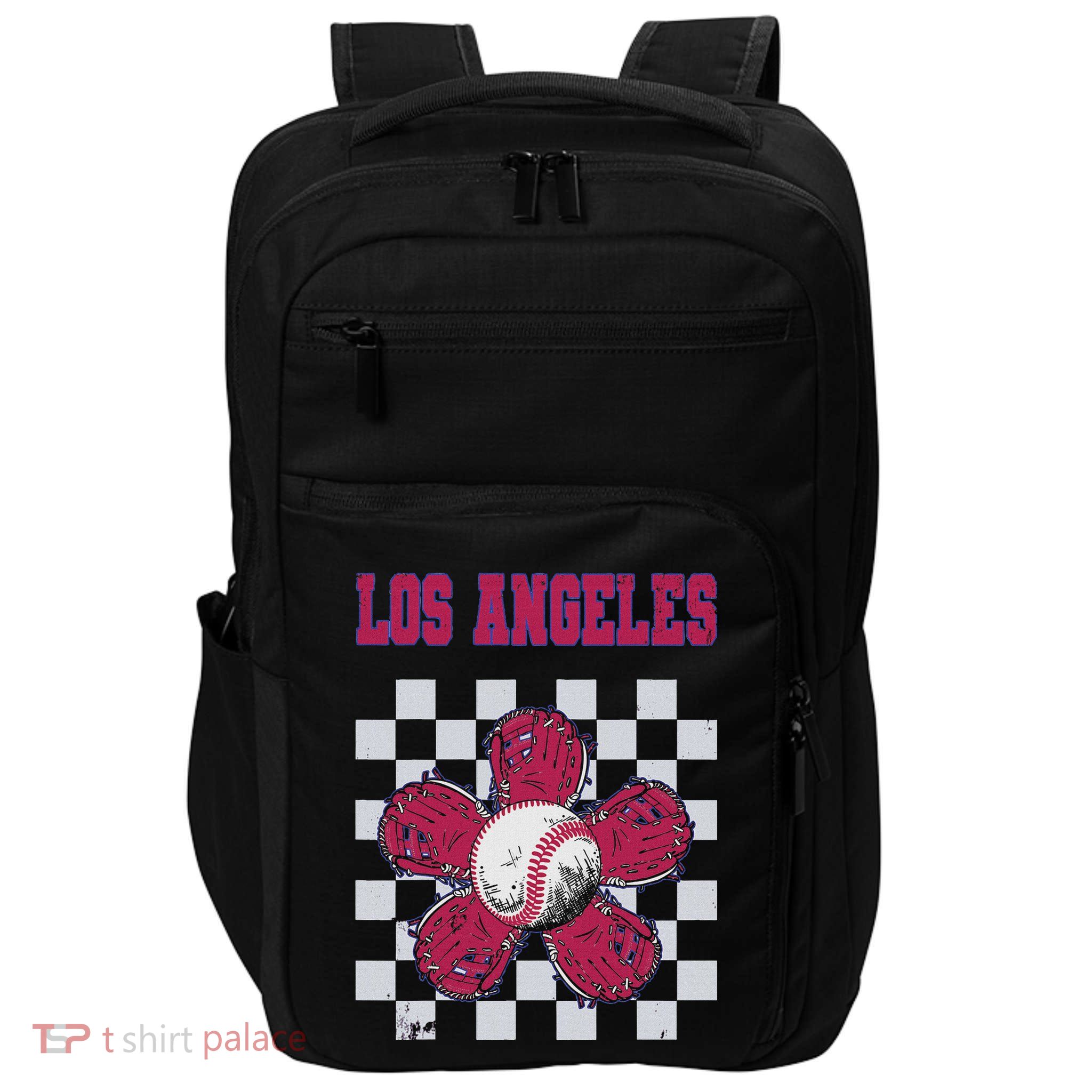I Love Los Angeles Personalized Funny First Name Flowers Impact Tech Backpack
