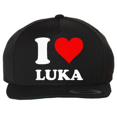 I Love Luka Wool Snapback Cap