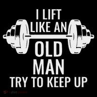 I Lift Like An Old Man Try To Keep Up Weightlifter City Backpack