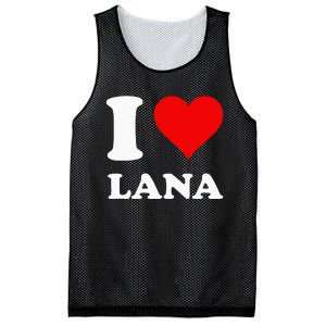 I Love Lana Mesh Reversible Basketball Jersey Tank