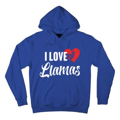 I Love Llamas Gift For Horse Lovers Gift Tall Hoodie