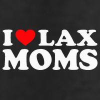I Love Lax Moms 7 Panel Mesh Trucker Snapback Hat