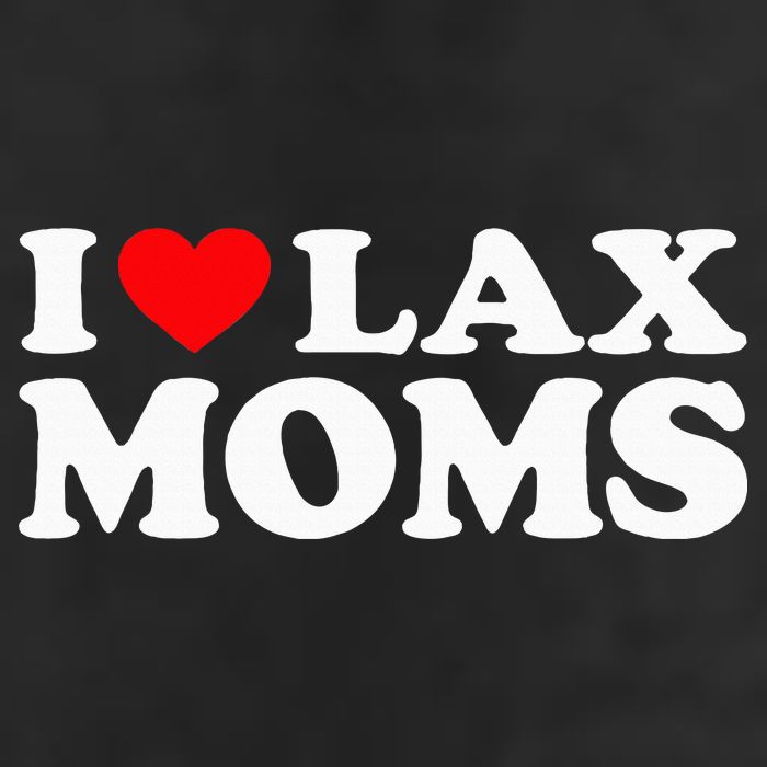 I Love Lax Moms 7 Panel Mesh Trucker Snapback Hat