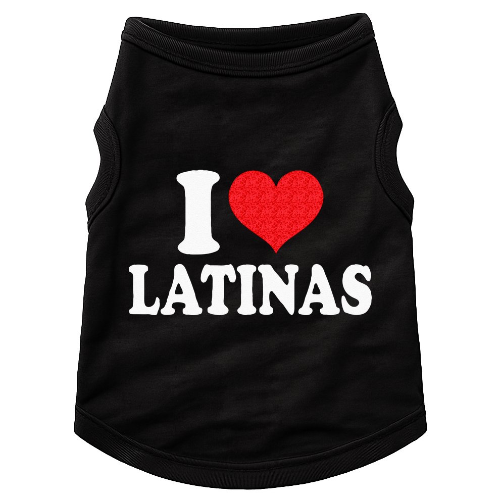 I Love Latinas Heart Love Latinas Doggie Tank