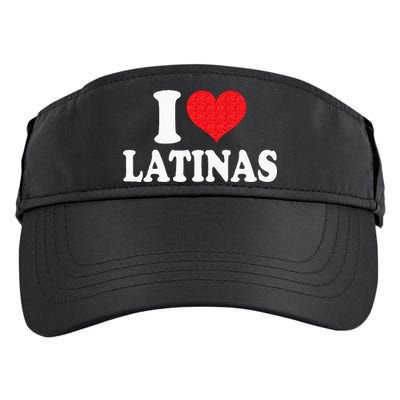 I Love Latinas Heart Love Latinas Adult Drive Performance Visor