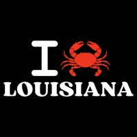 I Love Louisiana Crab Shellfish National Seafood Month Gift Cooling Performance Crew T-Shirt