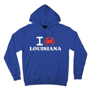 I Love Louisiana Crab Shellfish National Seafood Month Gift Hoodie