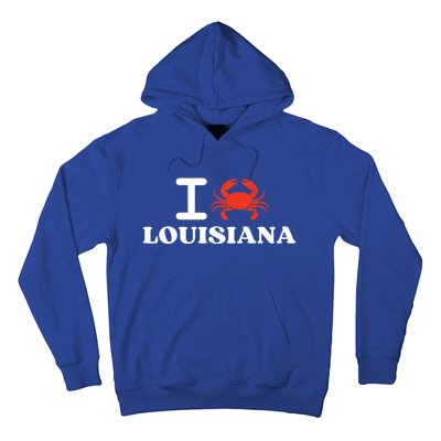 I Love Louisiana Crab Shellfish National Seafood Month Gift Hoodie