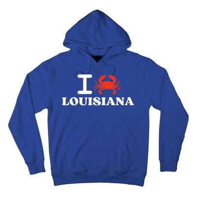 I Love Louisiana Crab Shellfish National Seafood Month Gift Tall Hoodie
