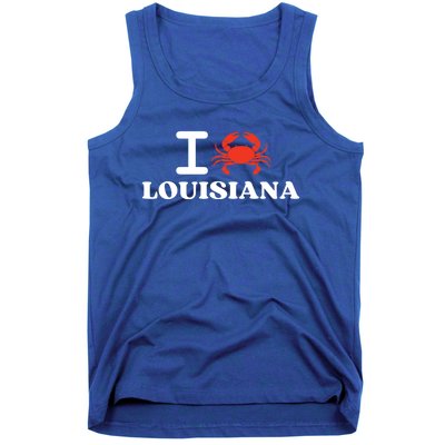 I Love Louisiana Crab Shellfish National Seafood Month Gift Tank Top