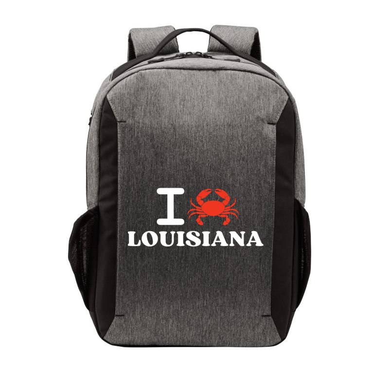 I Love Louisiana Crab Shellfish National Seafood Month Gift Vector Backpack
