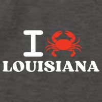 I Love Louisiana Crab Shellfish National Seafood Month Gift Vector Backpack