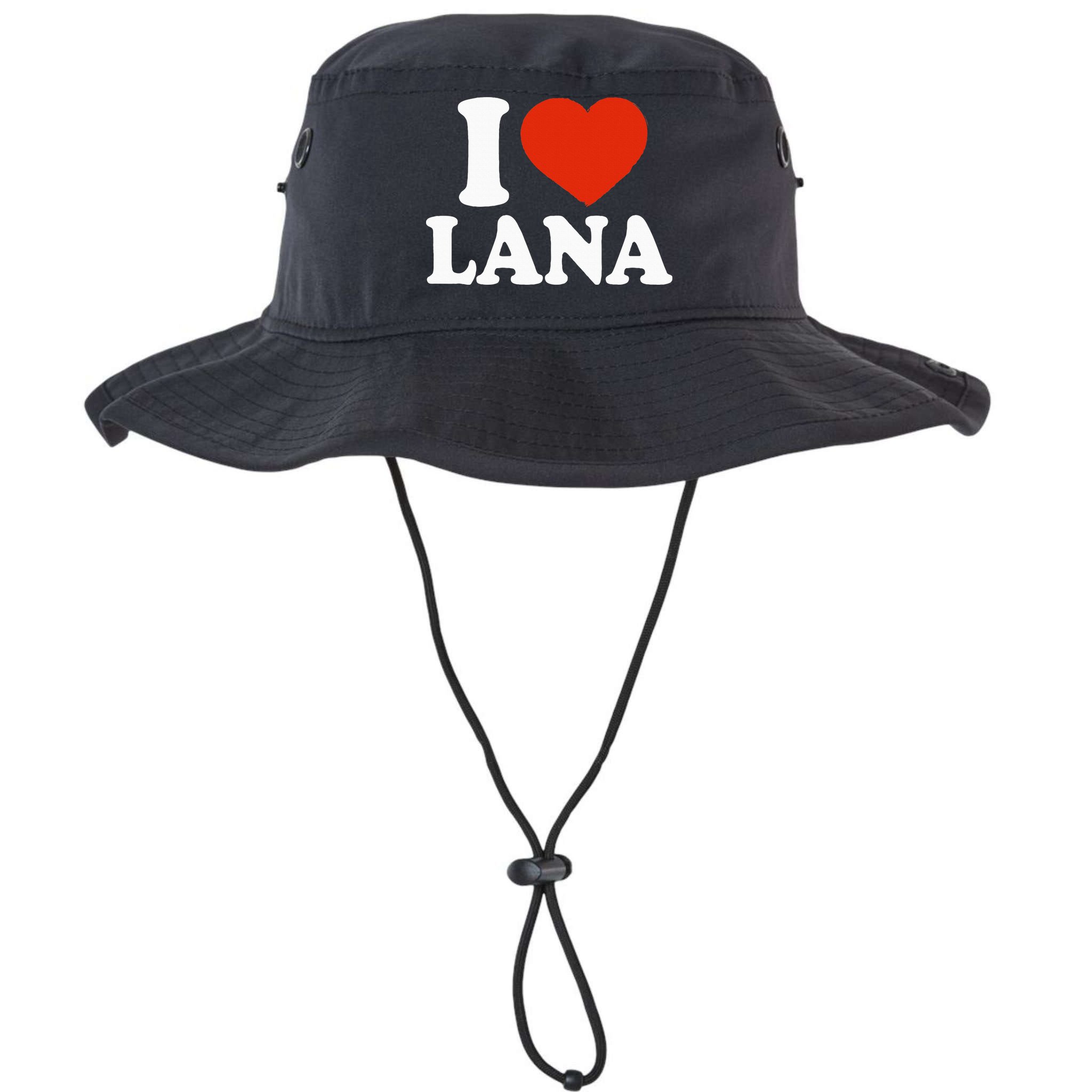 I Love Lana I Heart Lana Red Heart Valentine Bucket Hat