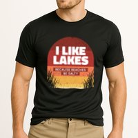 I Like Lakes Because Beaches Be Salty Cooling Performance Crew T-Shirt