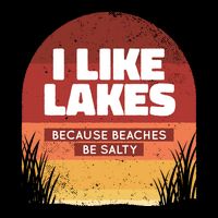 I Like Lakes Because Beaches Be Salty City Backpack