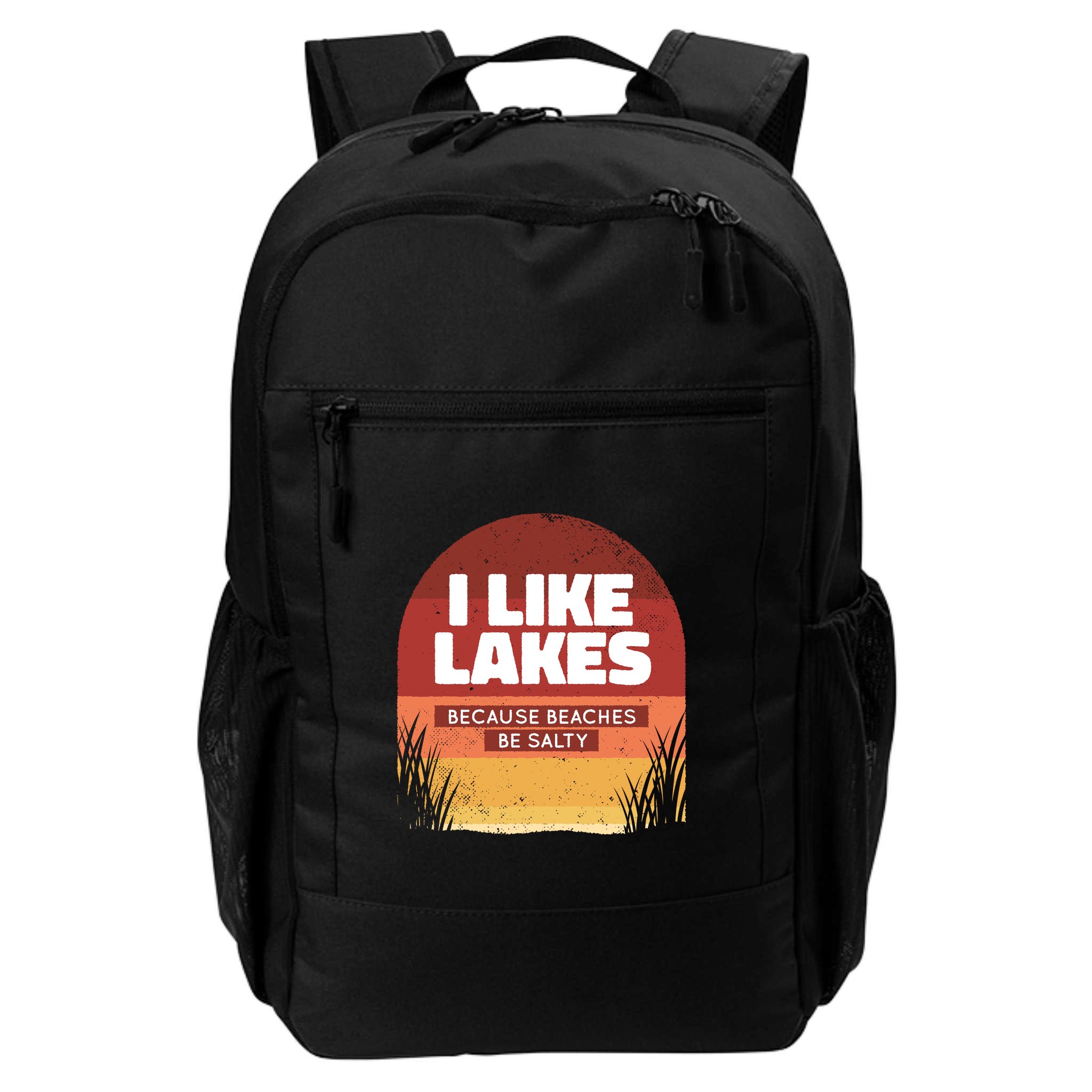I Like Lakes Because Beaches Be Salty Backpack