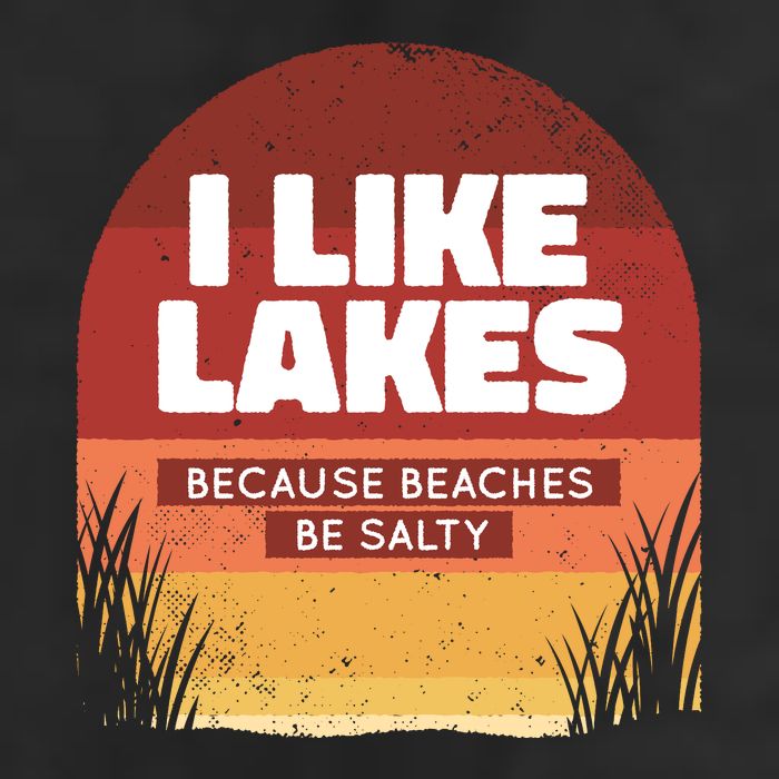 I Like Lakes Because Beaches Be Salty Adult Drive Performance Visor