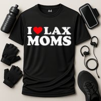 I Love Lax Moms I Heart Lax Moms Performance Shirt
