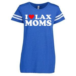 I Love Lax Moms I Heart Lax Moms Enza Ladies Jersey Football T-Shirt