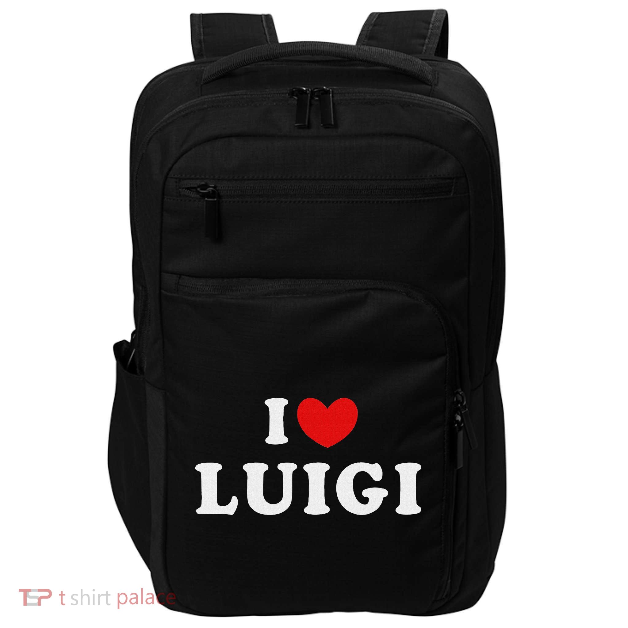 I Love Luigi, I Heart Luigi Impact Tech Backpack