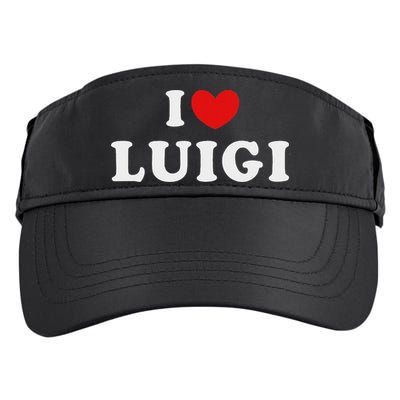 I Love Luigi, I Heart Luigi Adult Drive Performance Visor